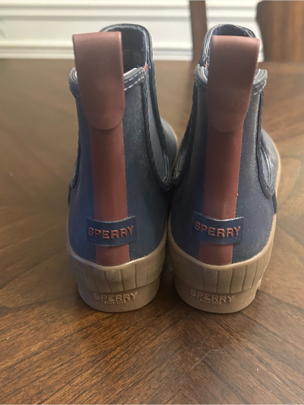 Sperry Women's Torrent Seasonal Rain Boot, Navy/Gum, 6.5 New - Picture 3 of 7